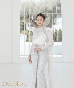 ชุดไทยแต่งงาน MALAI มาลัย สีขาวฟ้า