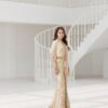 ชุดไทยแต่งงาน MALAI มาลัย สีทองแขนยาว