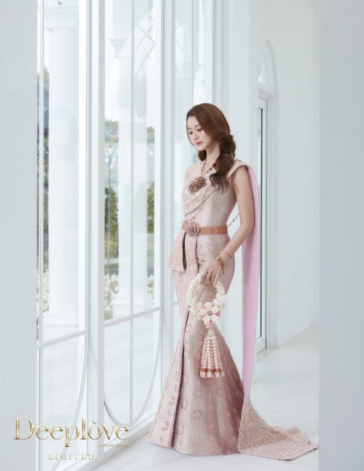 ชุดไทยแต่งงาน MALAI มาลัย สีชมพูอ่อน